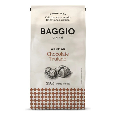 Café Torrado e Moído Chocolate Trufado Baggio Pacote 250g | MercadoLivre