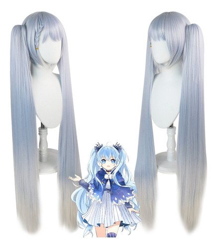 Ghb Anime Hatsune Miku Cosplay Peluca Largo Pelo 120cm