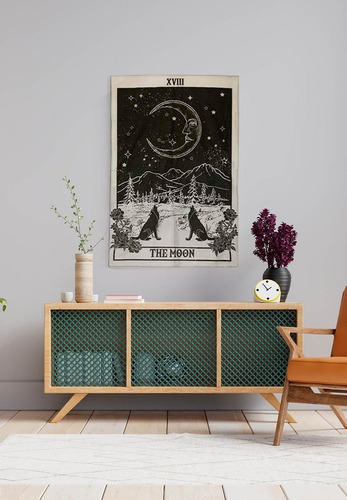 Tapiz Pared Moon Tarot Astrologia 69x93cm Deco- Artico Store