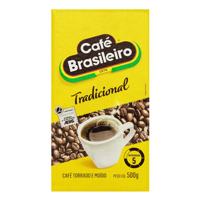 Café Torrado e Moído a Vácuo Tradicional Café Brasileiro Pacote 500g | MercadoLivre
