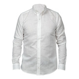 Camisa De Lino Hombre Indumentaria Enequen Linen Slim Fit Elegante Casual Sport Caballero Shirt