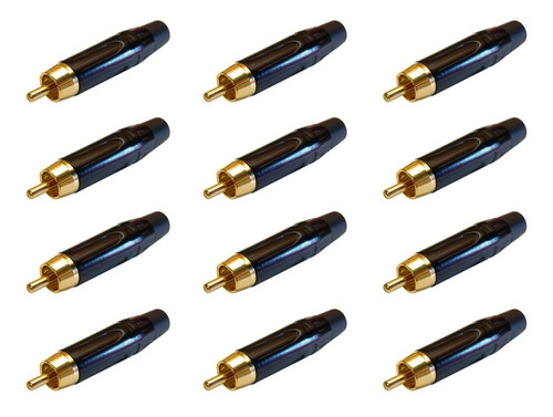 Rca Plug Gold X 12 Pcs Energy Audio Pro Series Combo