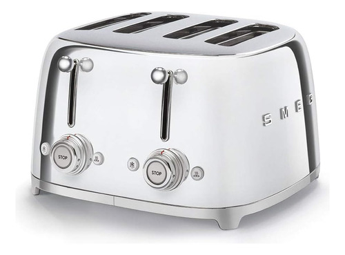 Smeg 4 Slot Toaster Chrome