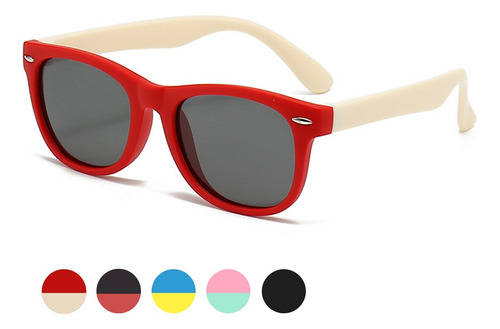 Gafas De Sol De Moda Para Niños Polarizadas Ligeras+funda