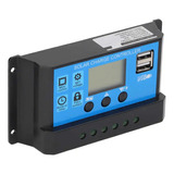 Controlador De Carga Solar 12 / 24v 30a Com Display Lcd