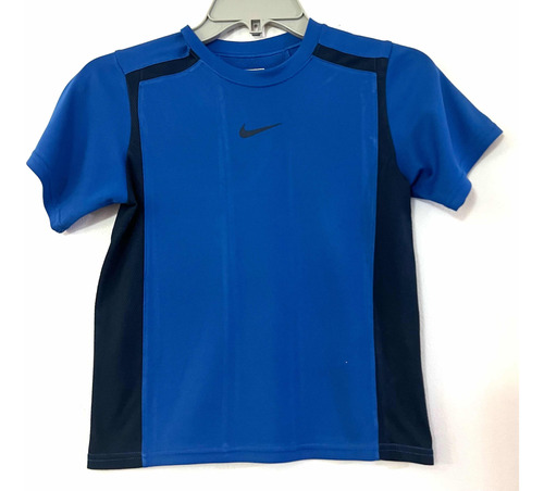 Polera Manga Corta Marca Nike Talla 6/8 Azul Rey Usado