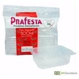 24un Pote E Tampa 500ml Marmita Fit Freezer Microondas Pr500