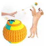 Pelota Tipo Yoyo Para Perros Con Cuerda Retractil 