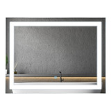 Espejo Luz Led Rectangular Baño Digital Smart Touch 120x60cm