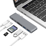 Concentrador Usb C Para Macbook Pro -air Adaptador Dual Typ