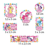 Kit 144 Stickers My Little Pony Troquelado Candybar Etiqueta