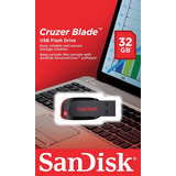 Pen Drive Sandisk 32 Gb Cruzer Blade Original Lacrado C/ Nf