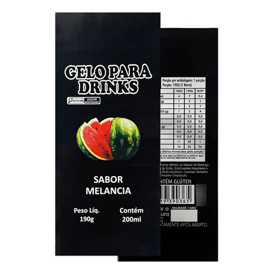 Saco Embalagem Gelo Saborizado Melancia 500 Uni Freezer | Frete grátis