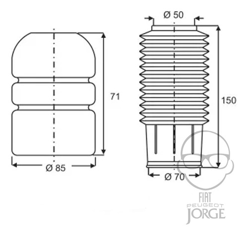 Fuelle + Tope Amortiguador Fiat Ducato Delantero Kit X2 Foto 4