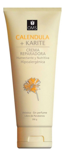  Oms Crema Reparadora Con Caléndula Karité - 200 Ml