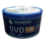 Dvd Bronway Logo - Pack De 50 Unidades - Alta Calidad