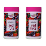 2 Esfoliantes Red Fruits Melanina Bronze 1 Kg Bronzeamento