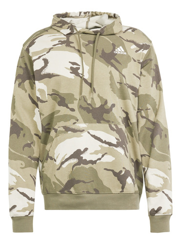 Moletom adidas Camuflado Seasonal Essentials Verde Original