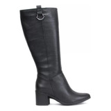 Bota Feminina Bottero Montaria Couro Preto 346911/0006