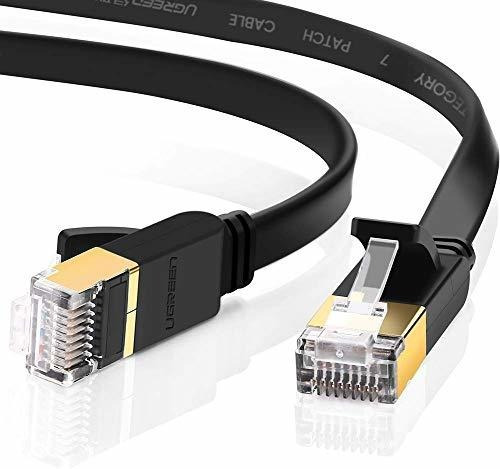 Cable Ethernet Ugreen Red Cat7 Gigabit Lan Rj45 Plano 1.8mts
