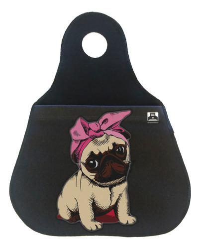 Lixinho Para Carro Lixeira Lixeirinha Cachorrinho Pug Lenço