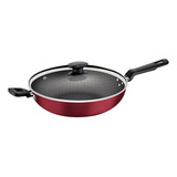 Wok Tramontina Loreto 28cm 3,3l Em Alumínio Com Revestimento Antiaderente Vermelho