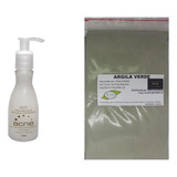 Argila Pura Verde 500g E Sabonete Previne Acne E Limpa