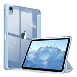 Funda Para iPad 10.9 Soporte Lapiz Función Encendido Celeste