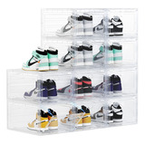 Omopin Cajas De Zapatos De Plastico Transparente Apilables,