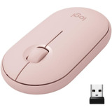 Mouse Logitech Pebble M350 Inalambrico Bluetooth / Usb Rosa