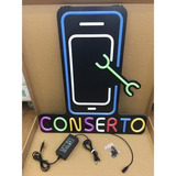 Painel Letreiro Led Luminoso Placa Conserto Celular Neon - G