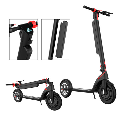 Scooter Eléctrico Batería Extraíble Moboss X8 32km/h Negro