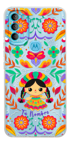 Funda Para Motorola Diseño Mexicano Lele Flores Nombre