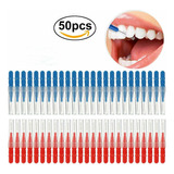 Paquete De 50 Palillos De Hilo Dental Para Higiene Bucal Y C