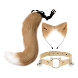 A Anime Gato Orejas Cola Cosplay Halloween Diadema