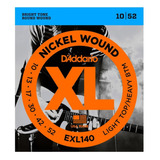 Cuerdas Guitarra Eléctrica Daddario Exl140 Calibre 10-52