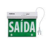 Placa De Saída De Emergência Led Verde Dupla Face Com Nfe