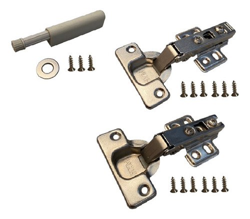 Sistema Económico Push Bisagras Y Broche Magnético P/puertas