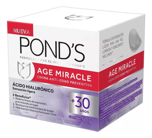 Ponds Agemiracle Acido Hialuron - g a $1140
