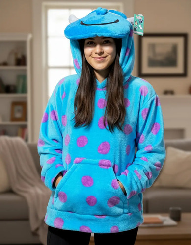 Sudadera Suéter Disfraz, Sully Y Mike Monster Inc Suave