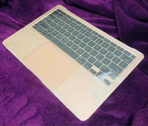 Topcase Completa Gold Rose Macbook Air 13 M1 A2337-impecável