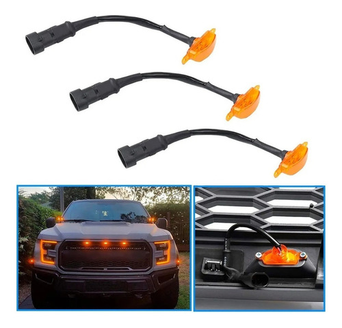 Luces Parrilla Compatible Ford Raptor Ram Hilux Ranger