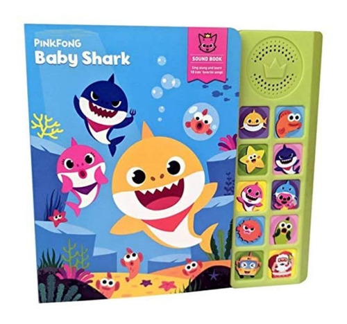 Libro Interactivo Con Sonido Oficial Baby Shark 10 Canciones