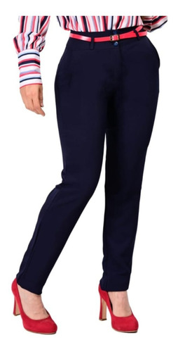 Pantalon De Dama Con Stretch De Vestir Oficina Empresarial 