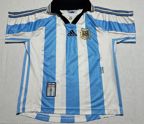 Camiseta Selección Argentina, adidas 1998. Niño O Mujer