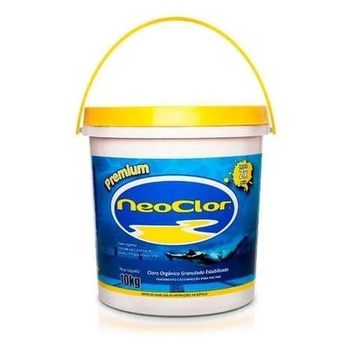 Balde De Cloro 10kg Para Piscina Premium - Neoclor