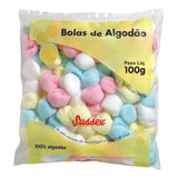 Bolas De Algodão Sussex Colorido - Macio E Absorvente 100g