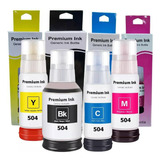 Kit 4 Tintas 504 Para Epson L4260 L14150 L6270  Genericas