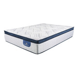 Colchón 2 1/2 Plazas De Resortes Serta Perfect Sleeper Luisiana Plush - 190cm X 140cm Con Pillow