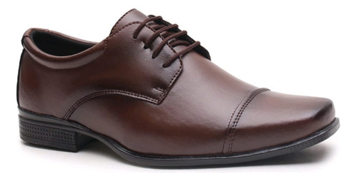 Sapato Masculino Social Preto E Cappuccino \ Ref: 807